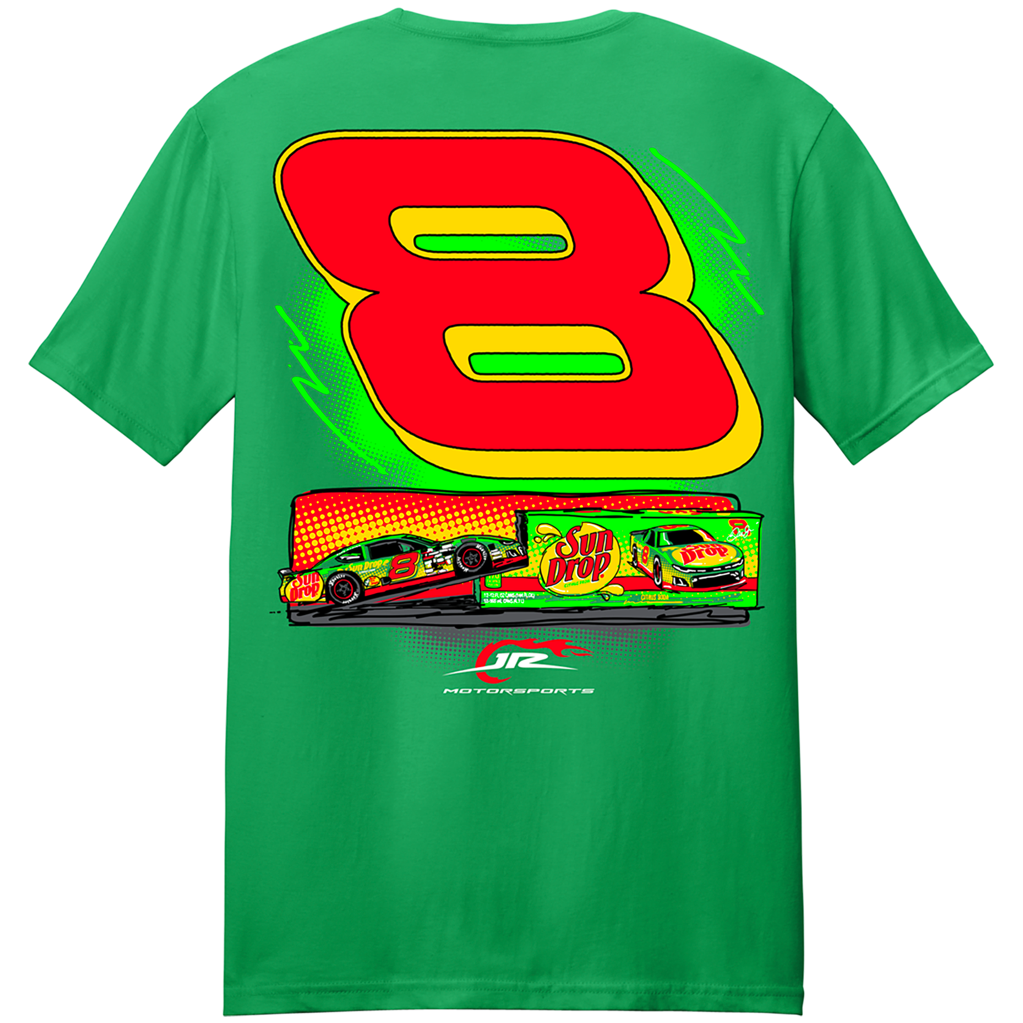 Men's Classic Ink Green Dale Earnhardt Jr. Sun Drop T-Shirt