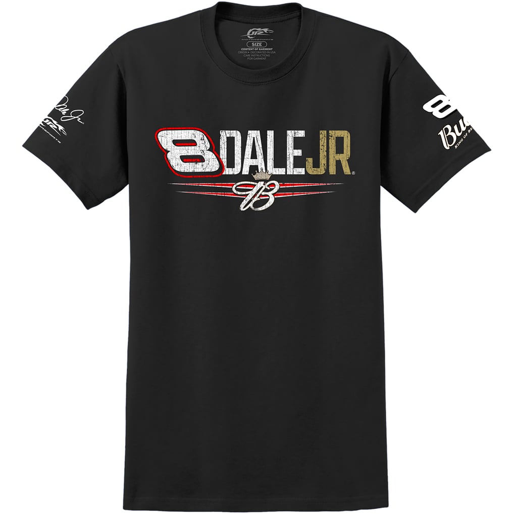 T-shirt Dale Earnhardt Jr Noir - Taille L, Occasion Très Bon état, Motif Graphique