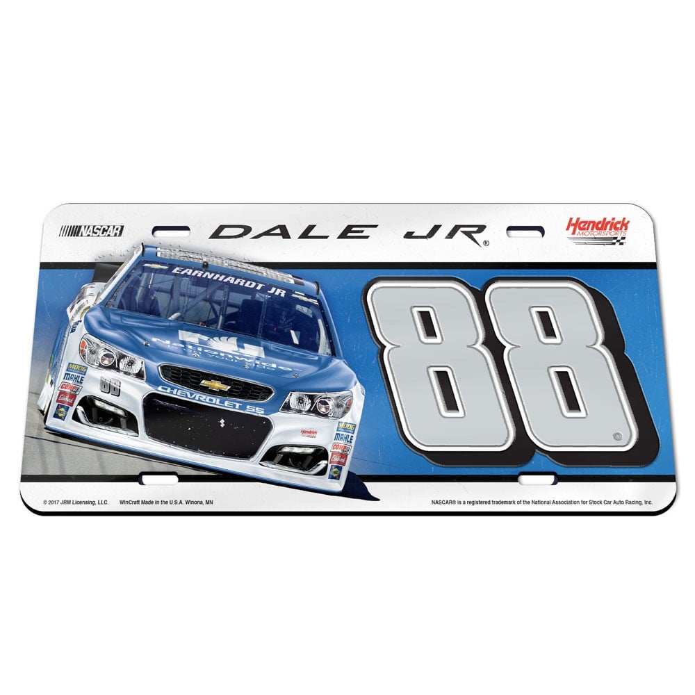 Dale Earnhardt Jr. WinCraft Nationwide Crystal Mirror License Plate