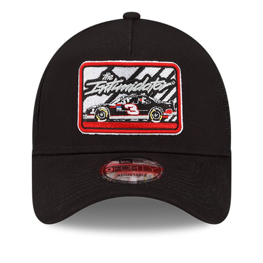 Dale Earnhardt New Era Legends Intimidator 9FORTY A-Frame Trucker Snapback Adjustable Hat - Black