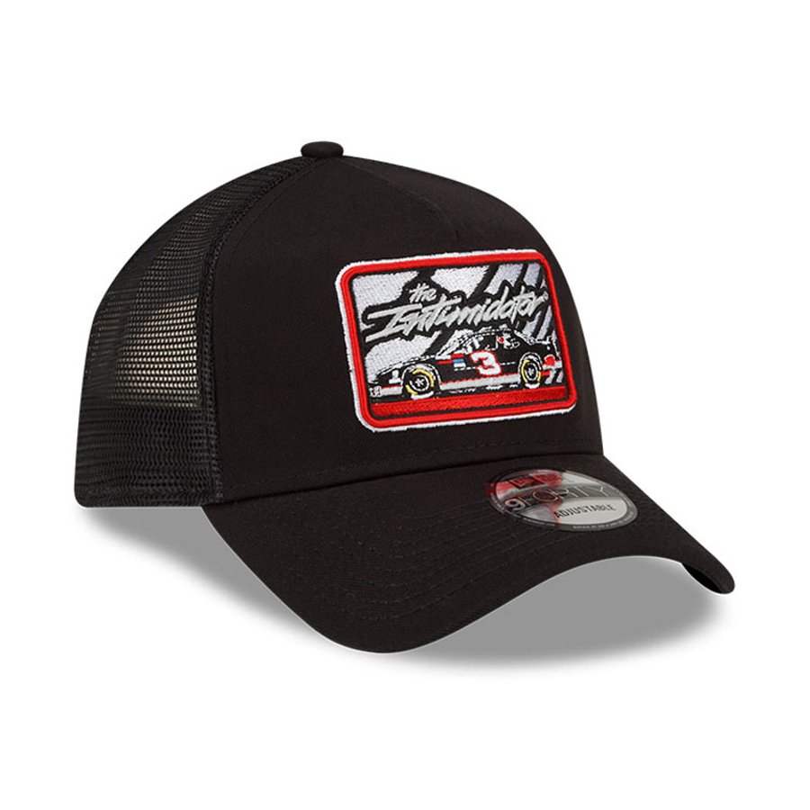 Dale Earnhardt New Era Legends Intimidator 9FORTY A-Frame Trucker Snapback Adjustable Hat - Black