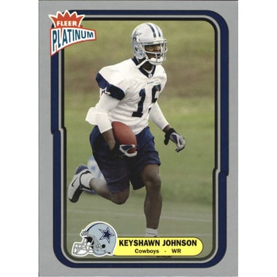 2004 Fleer Platinum Finish #77 Keyshawn Johnson