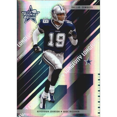 2004 Leaf Rookies and Stars Longevity Holofoil Parallel #25 Keyshawn Johnson