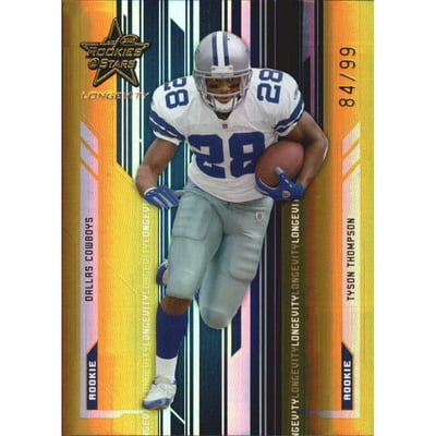 2005 Leaf Rookies and Stars Longevity Gold #248 Tyson Thompson
