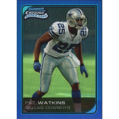 2006 Bowman Chrome Blue Refractors #82 Pat Watkins