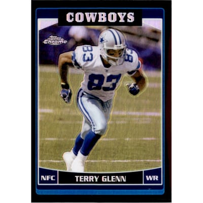 2006 Topps Chrome Black Refractors #105 Terry Glenn