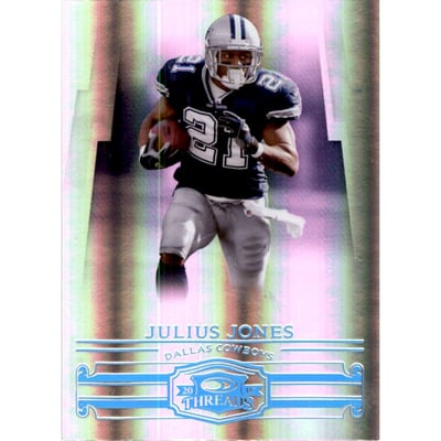 2007 Donruss Threads Platinum Holofoil #75 Julius Jones