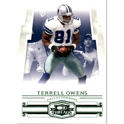 2007 Donruss Threads Retail Green #15 Terrell Owens