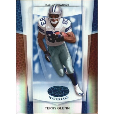 2007 Leaf Certified Materials Mirror Blue #3 Terry Glenn