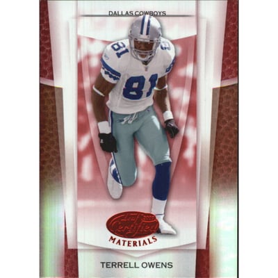 2007 Leaf Certified Materials Mirror Red #4 Terrell Owens