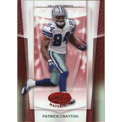 2007 Leaf Certified Materials Mirror Red #6 Patrick Crayton