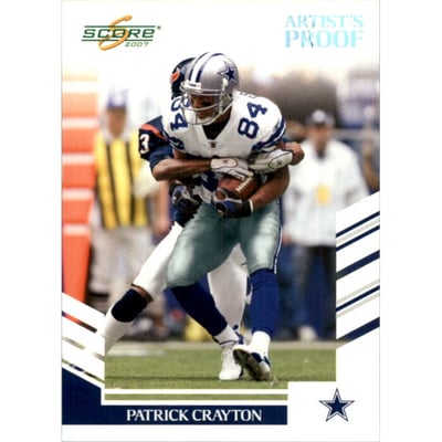 2007 Score Artist's Proof #7 Patrick Crayton
