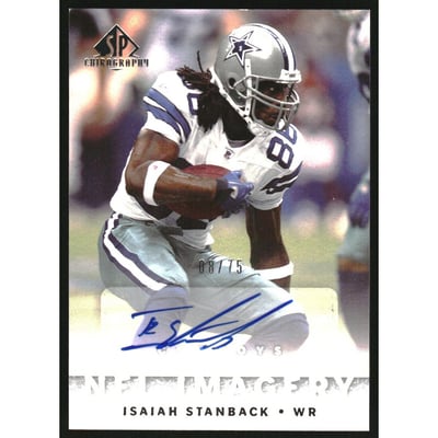 2007 SP Chirography NFL Imagery Autographs Silver #NFLIIS Isaiah Stanback