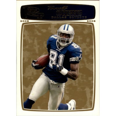 2008 Topps Rookie Progression Gold #87 Terrell Owens