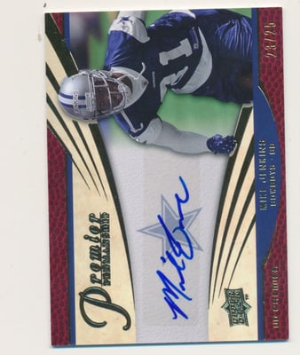 2008 Upper Deck Premier Penmanship Autographs Gold #PP81 Mike Jenkins