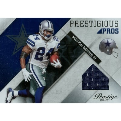 2010 Prestige Prestigious Pros Materials Blue #32 Marion Barber/250