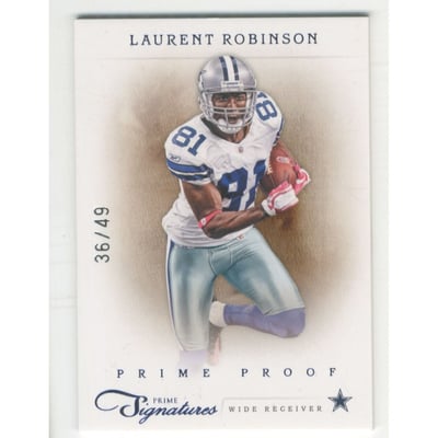 2011 Prime Signatures Prime Proof Blue #108 Laurent Robinson