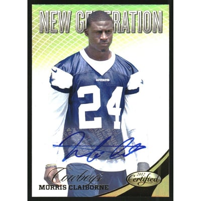 2012 Certified Mirror Gold Signatures #295 Morris Claiborne/4