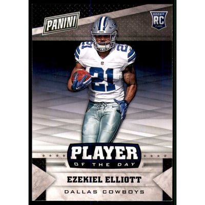 2016 Panini Player of the Day #30 Ezekiel Elliott