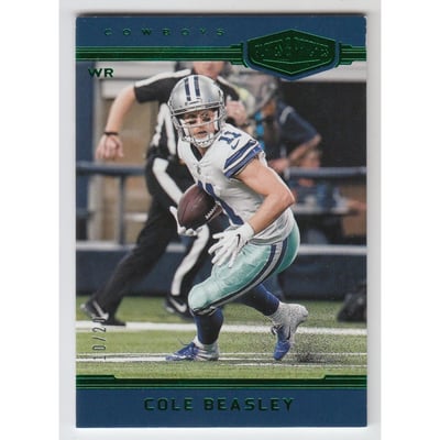 2018 Panini Plates and Patches Green #53 Cole Beasley