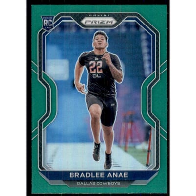 2020 Panini Prizm Prizms Green #336 Bradlee Anae