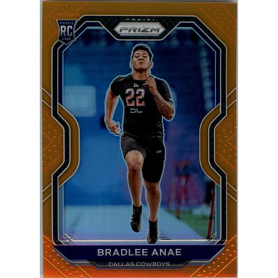 2020 Panini Prizm Prizms Orange #336 Bradlee Anae
