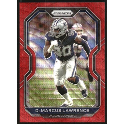 2020 Panini Prizm Prizms Red Wave #153 DeMarcus Lawrence