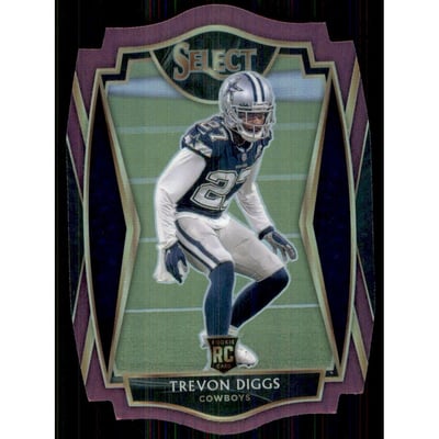 2020 Select Prizm Purple Die Cut #196 Trevon Diggs