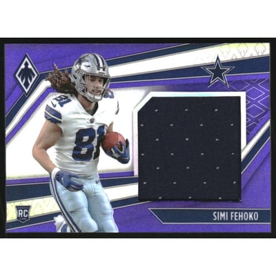 2021 Panini Phoenix Rookie Jumbo Memorabilia Purple #10 Simi Fehoko