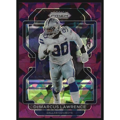 2021 Panini Prizm Prizms Purple Ice #244 DeMarcus Lawrence
