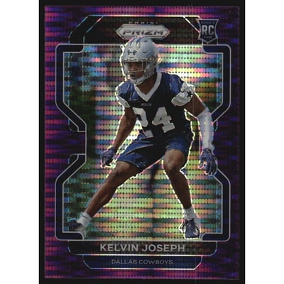 2021 Panini Prizm Prizms Purple Pulsar #385 Kelvin Joseph