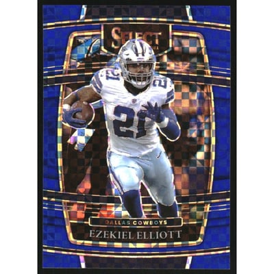 2021 Select Prizm Blue #11 Ezekiel Elliott