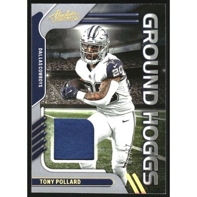2022 Absolute Ground Hoggs Materials Gold #15 Tony Pollard