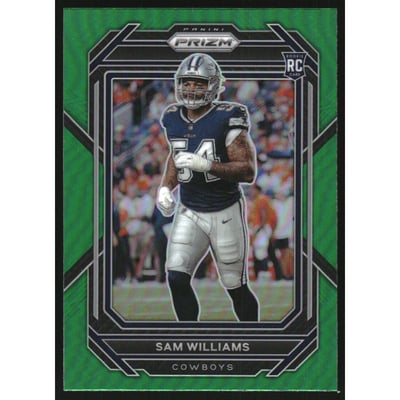 2022 Panini Prizm Prizms Green #393 Sam Williams