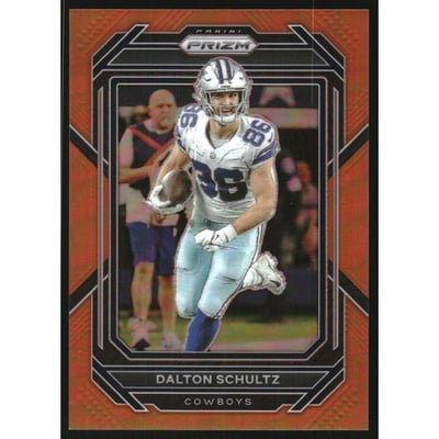2022 Panini Prizm Prizms Orange #81 Dalton Schultz