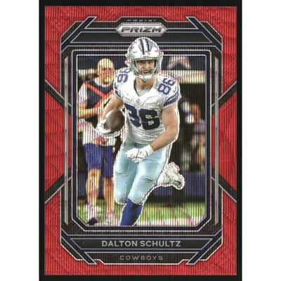 2022 Panini Prizm Prizms Red Wave #81 Dalton Schultz