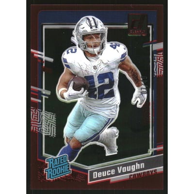 2023 Clearly Donruss Red #58 Deuce Vaughn RR