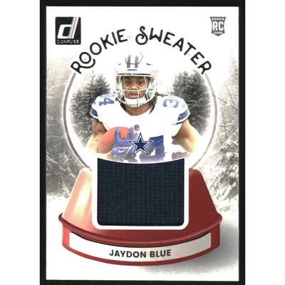 2025 Donruss Rookie Holiday Sweaters #35 Jaydon Blue