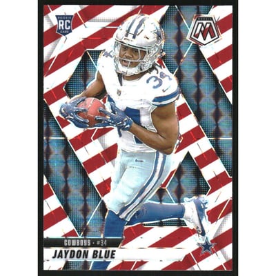 2025 Panini Mosaic Mosaic Red and White Stripe #320 Jaydon Blue