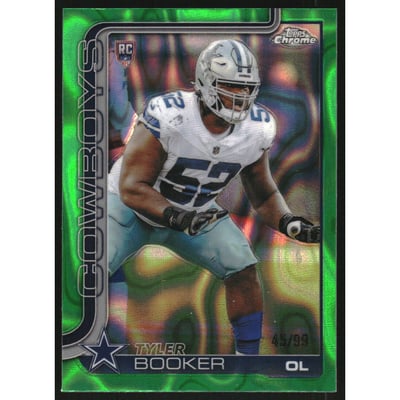 2025 Topps Chrome Green Lava Refractors #381 Tyler Booker