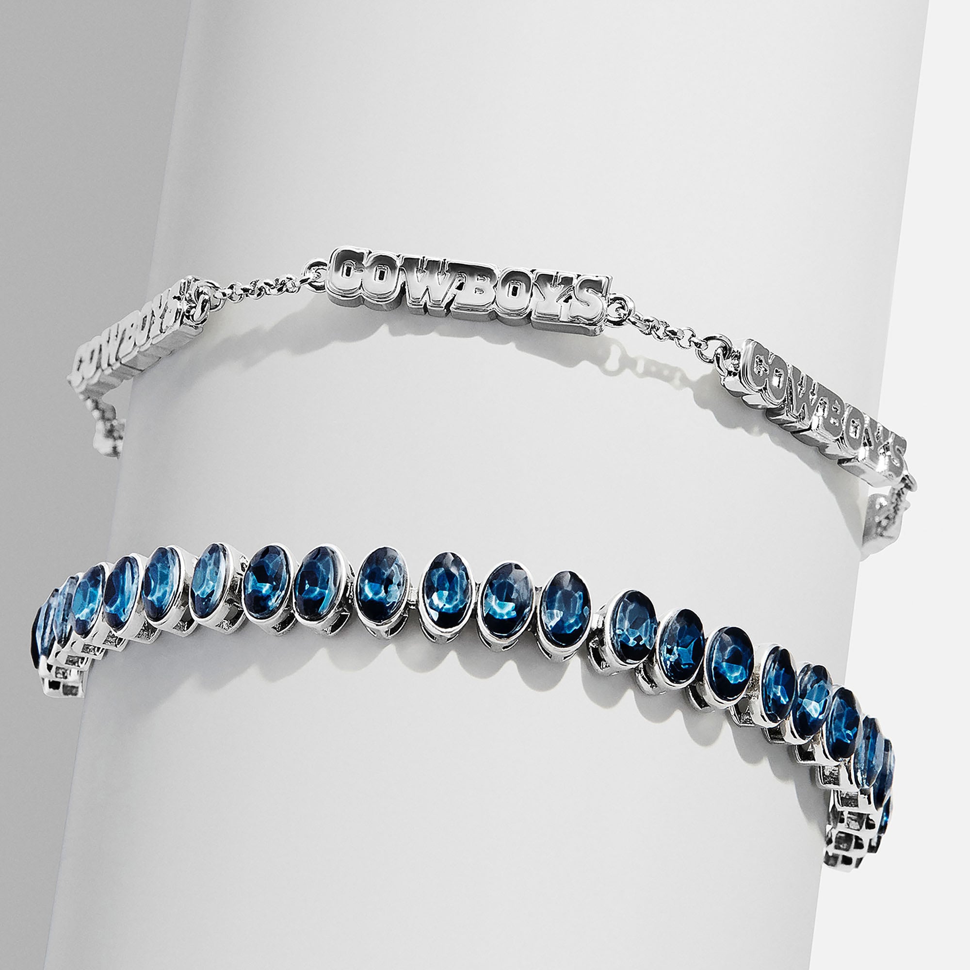 Ensemble de deux bracelets de tennis BaubleBar Dallas Cowboys