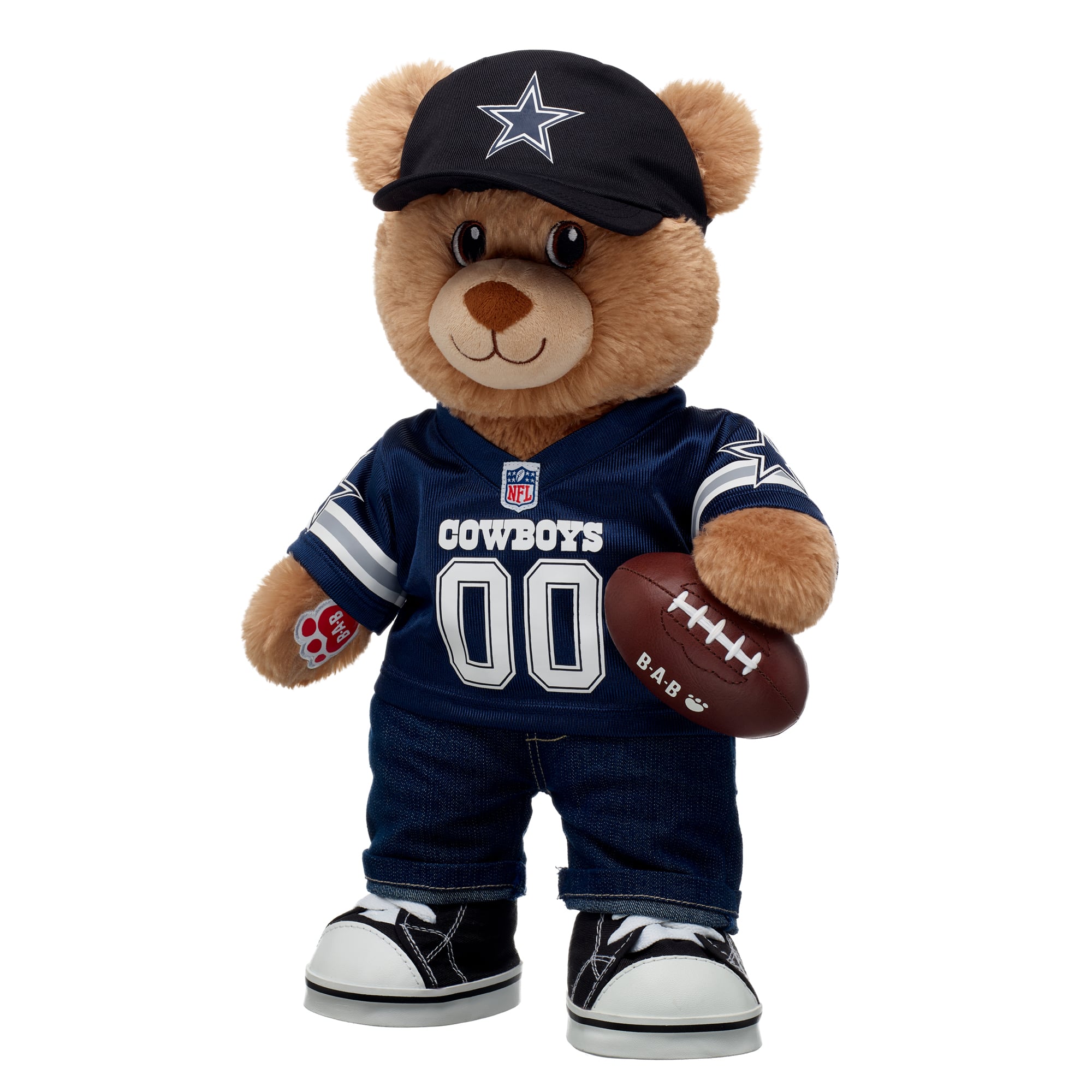 Coffret cadeau ours en peluche Build-A-Bear Dallas Cowboys Happy Hugs