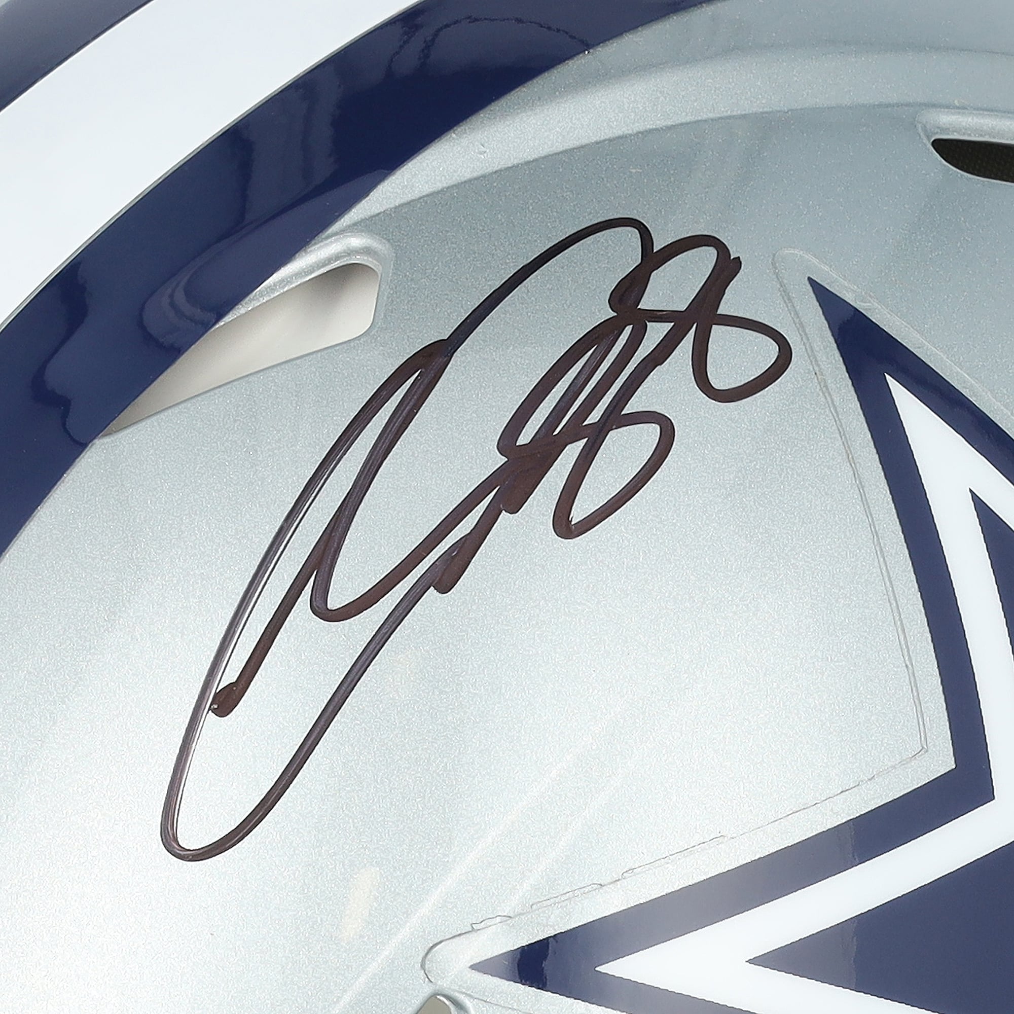 Casque Riddell Speed ​​Authentic autographié par CeeDee Lamb et George Pickens des Dallas Cowboys