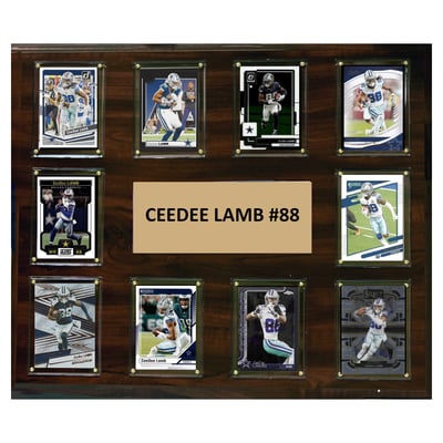 CeeDee Lamb Dallas Cowboys 15" x 18" Trading Card Plaque