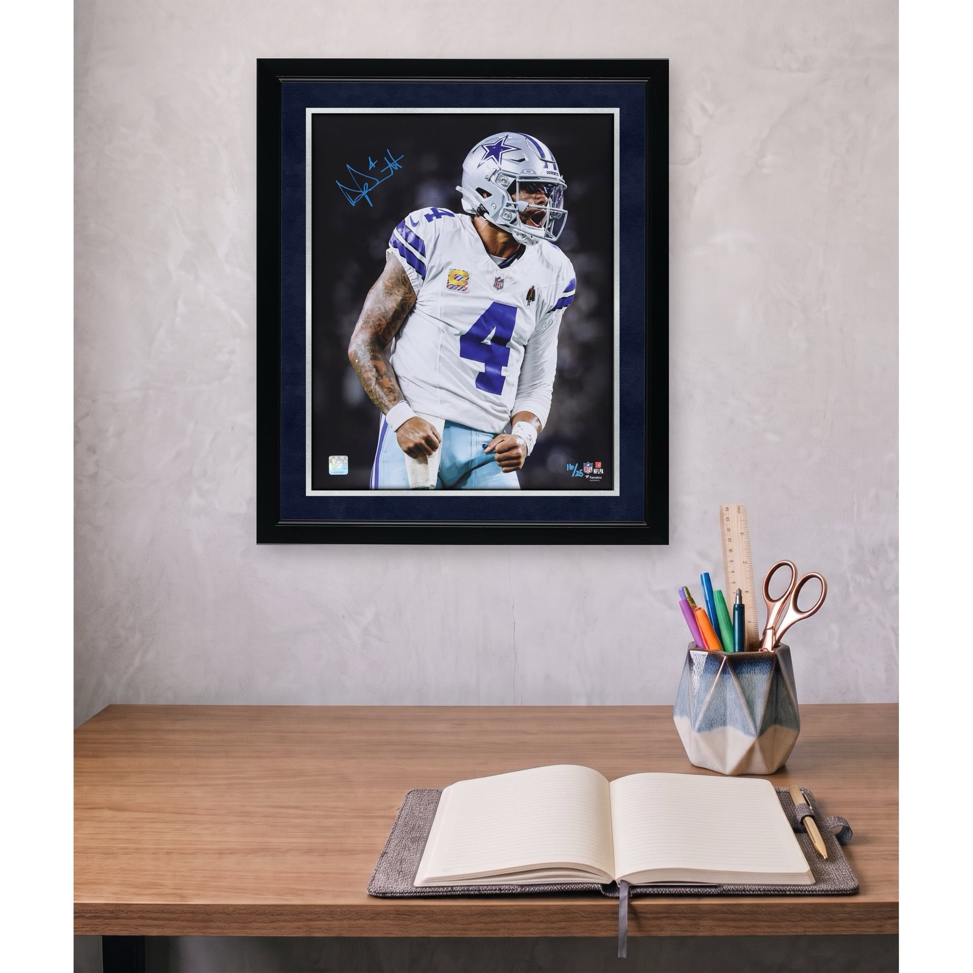 Dak Prescott Dallas Cowboys Autographed 16" x 20" Unleashed Spotlight Photograph - Limited Edition of 25