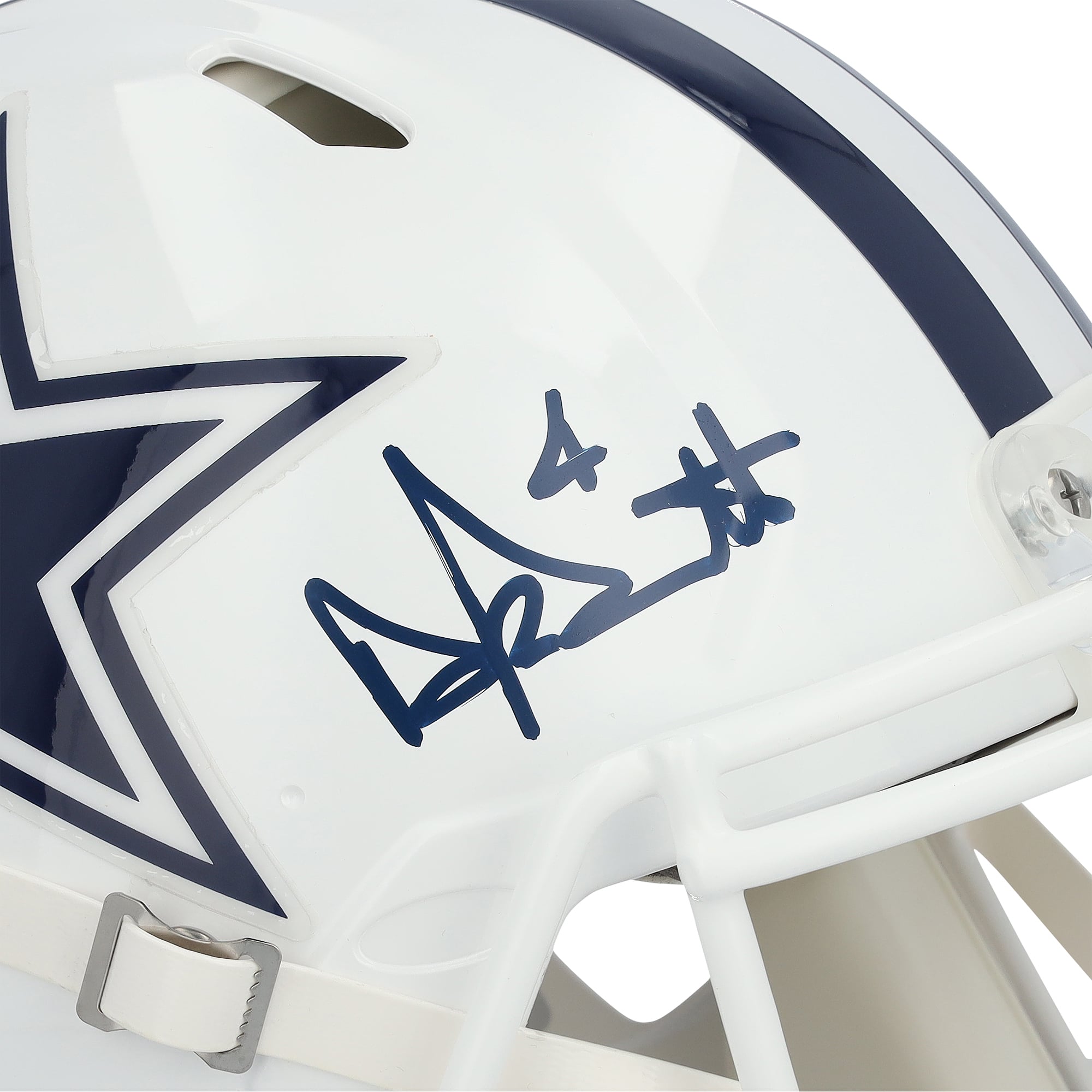 Casque Riddell Alternate Speed ​​Authentic autographié par Dak Prescott des Dallas Cowboys