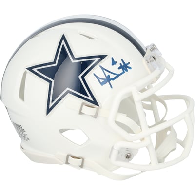 Dak Prescott Dallas Cowboys Autographed Fanatics Authentic Riddell 2022 Alternate Speed Mini Helmet 