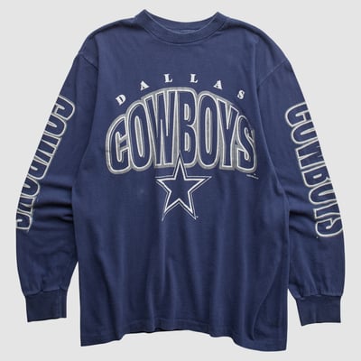 Dallas Cowboys 1996 Long Sleeve T-shirt - Navy - S by Fanatics Real Vintage