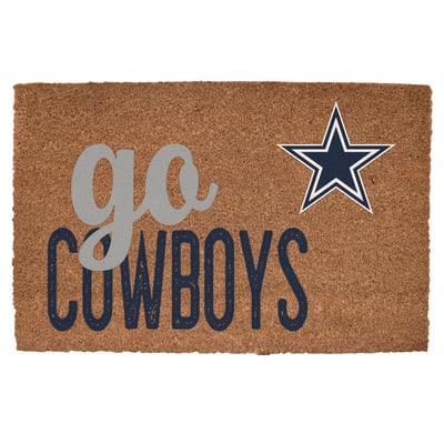 Dallas Cowboys 20" x 30" Go Team Coir Door Mat

