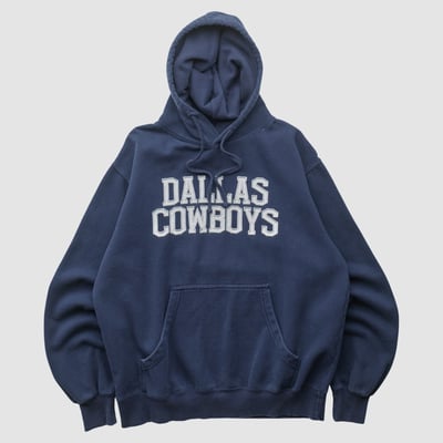 Dallas Cowboys Cowboys Team Apparel 2000s Hooded Pullover Sweatshirt - Navy - S by Fanatics Real Vintage